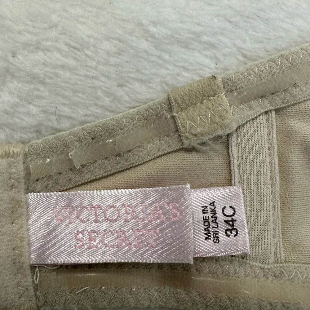Victoria's Secret Strapless Push Up Cream Contour Bra Intimates - Picture 5 of 8